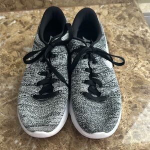 Nike Black and White Knit Sneakers